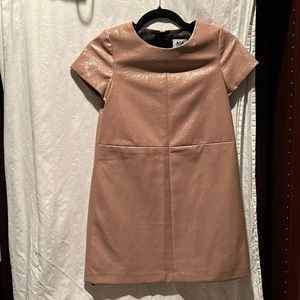 Girls pink faux leather dress. Size 12